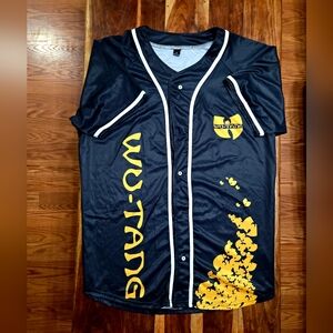 Wu-Tang Black and Yellow Baseball Jersey